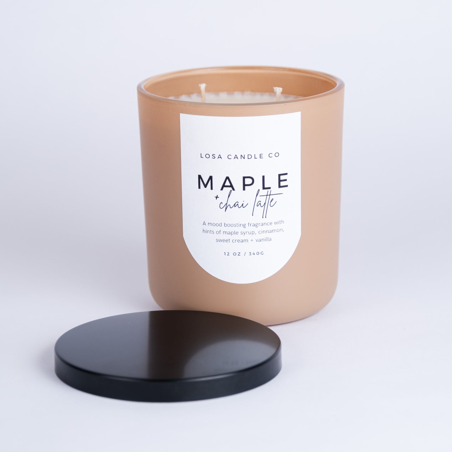 Maple & Chai Latte 12oz Double Wick Candle