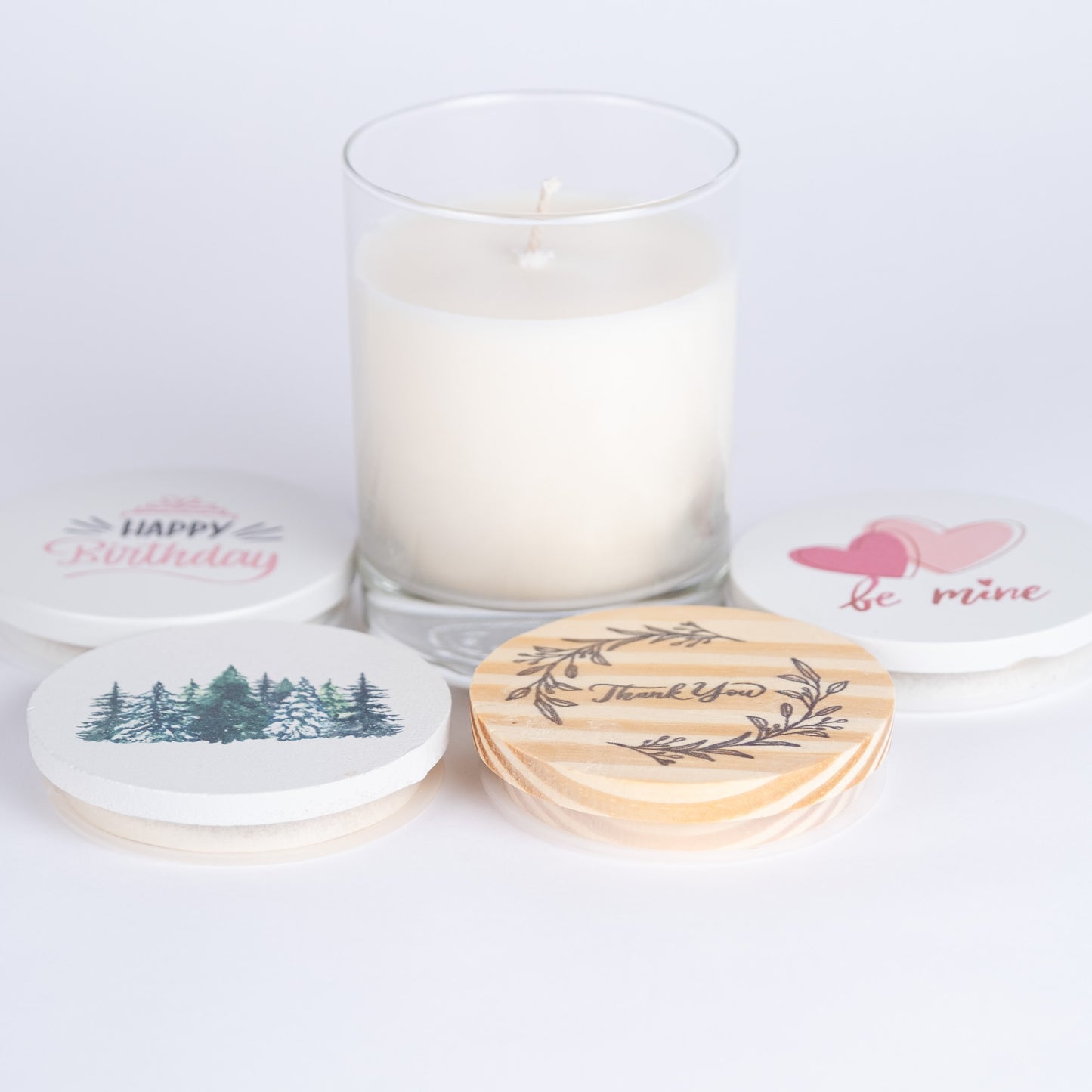 Drinking Glass "Thank you" 10oz Candle