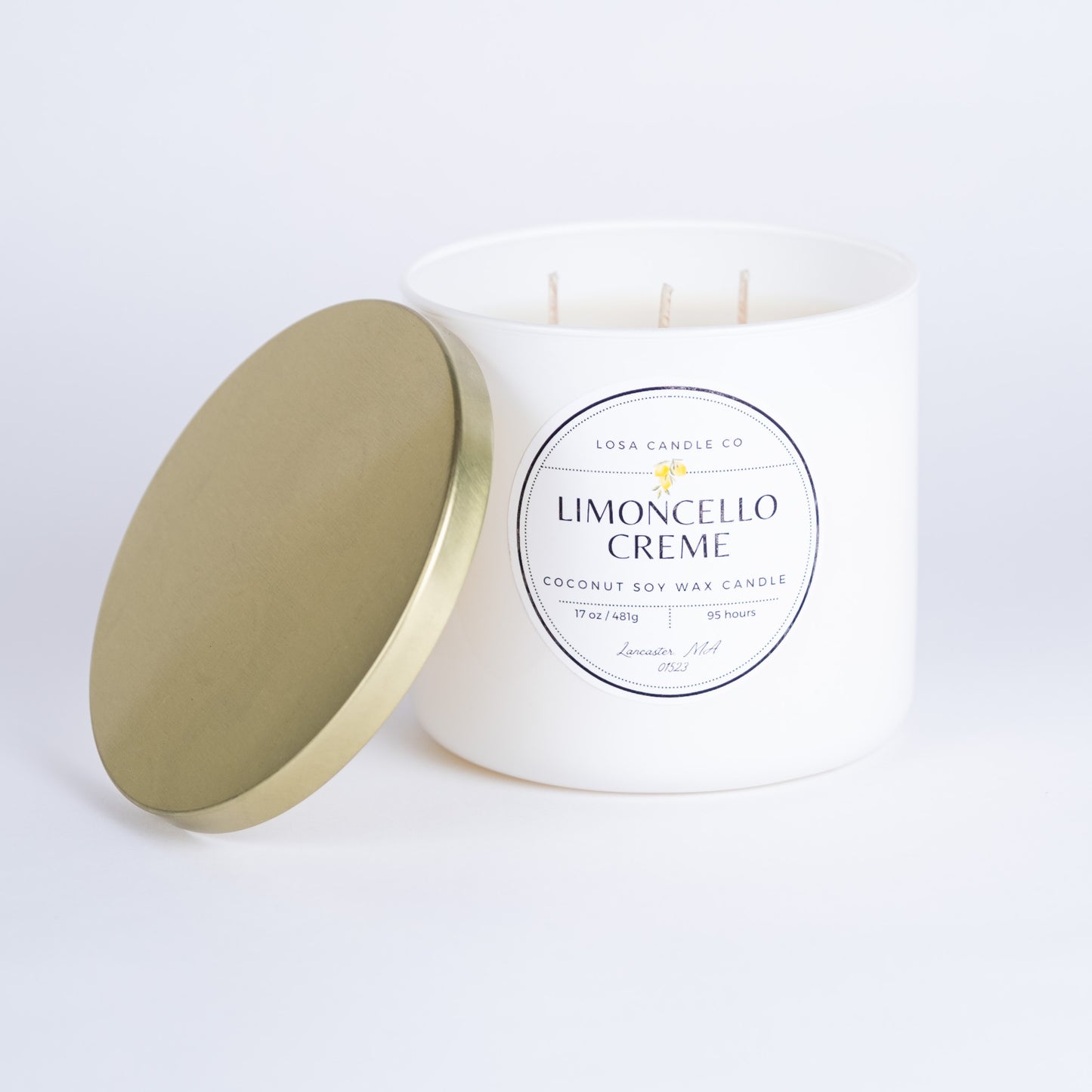 Limoncello Creme 3 Wick 17oz Candle