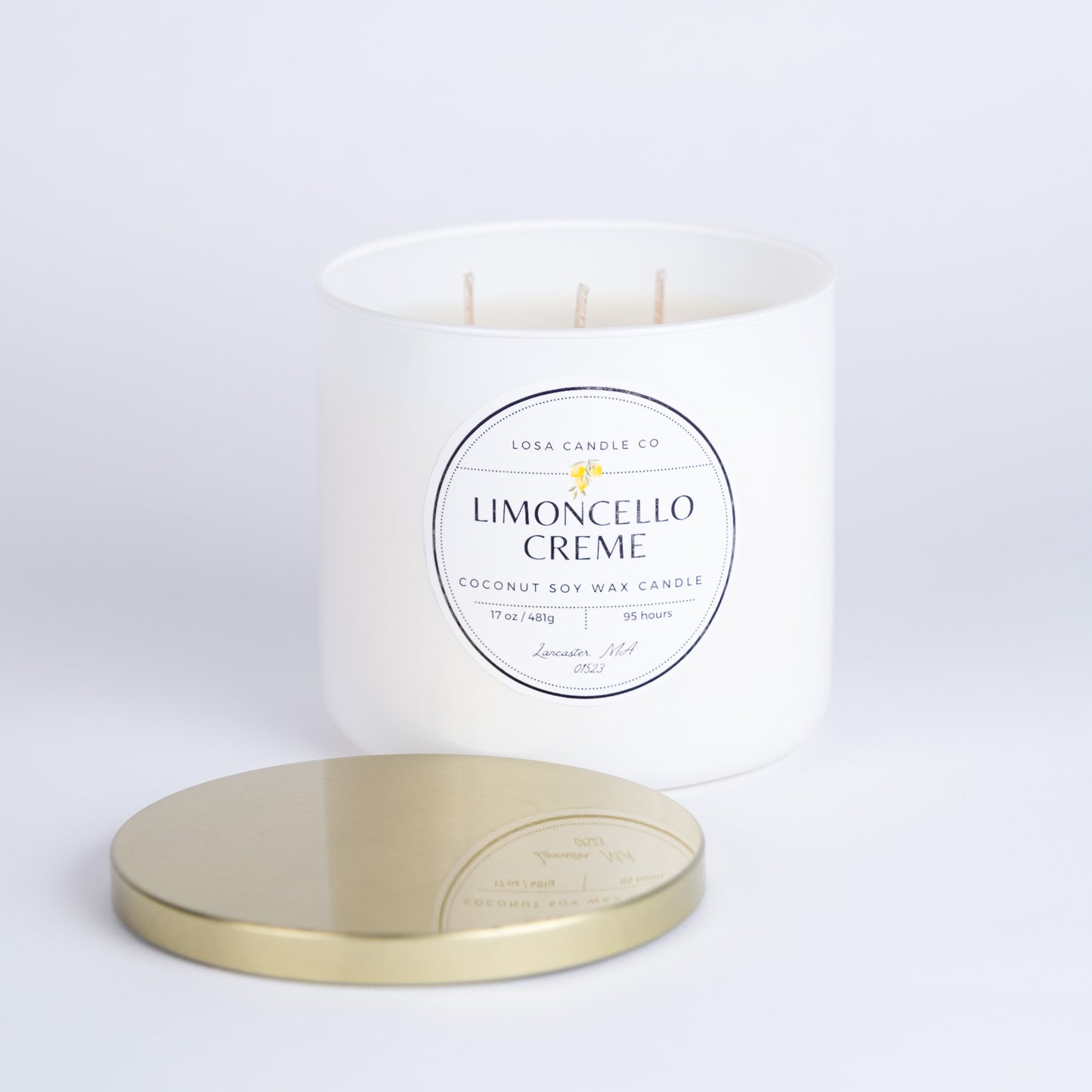 Limoncello Creme 3 Wick 17oz Candle