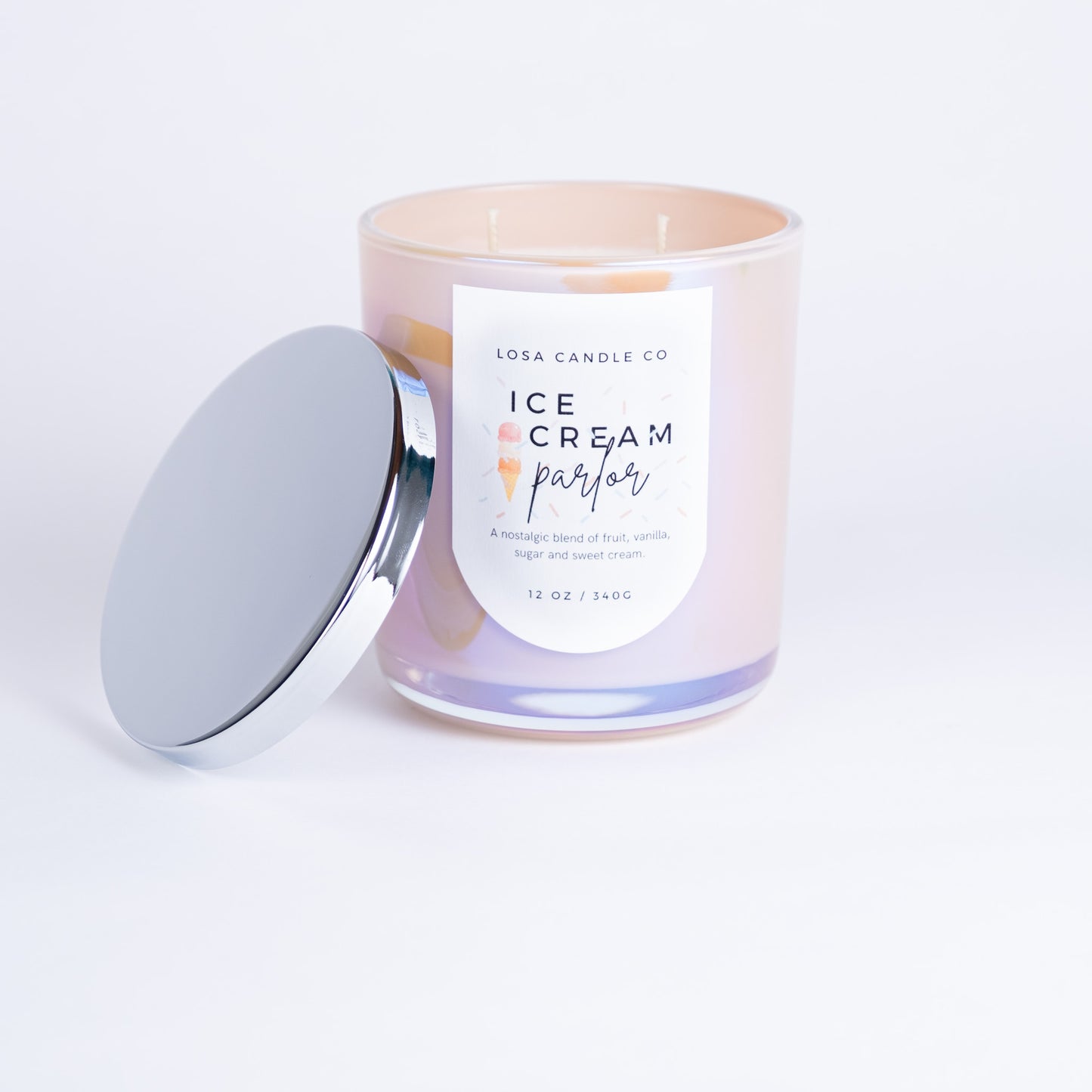 Ice Cream Parlor 12oz Double Wick Candle