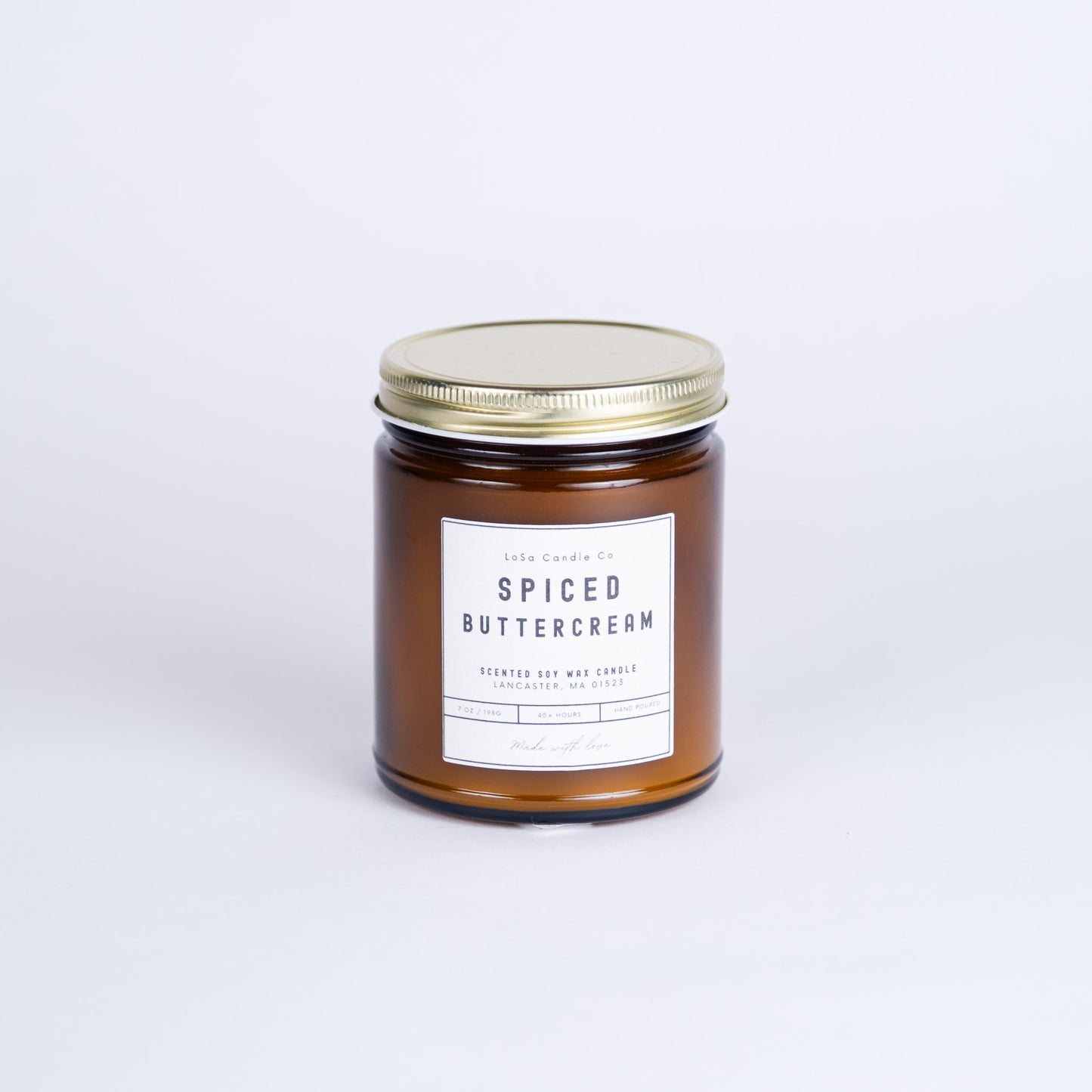 Spiced Buttercream 7oz Amber Jar Candle