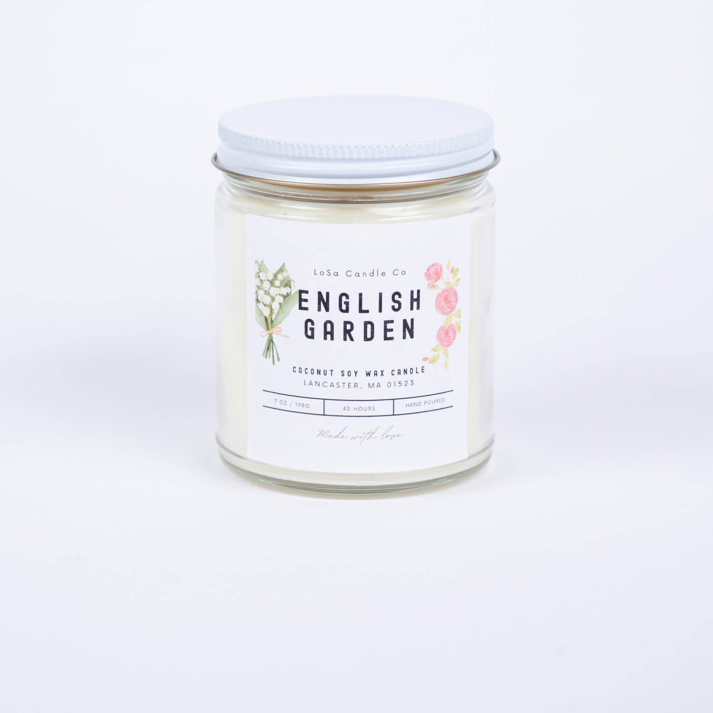 English Garden 7oz Clear Jar Candle
