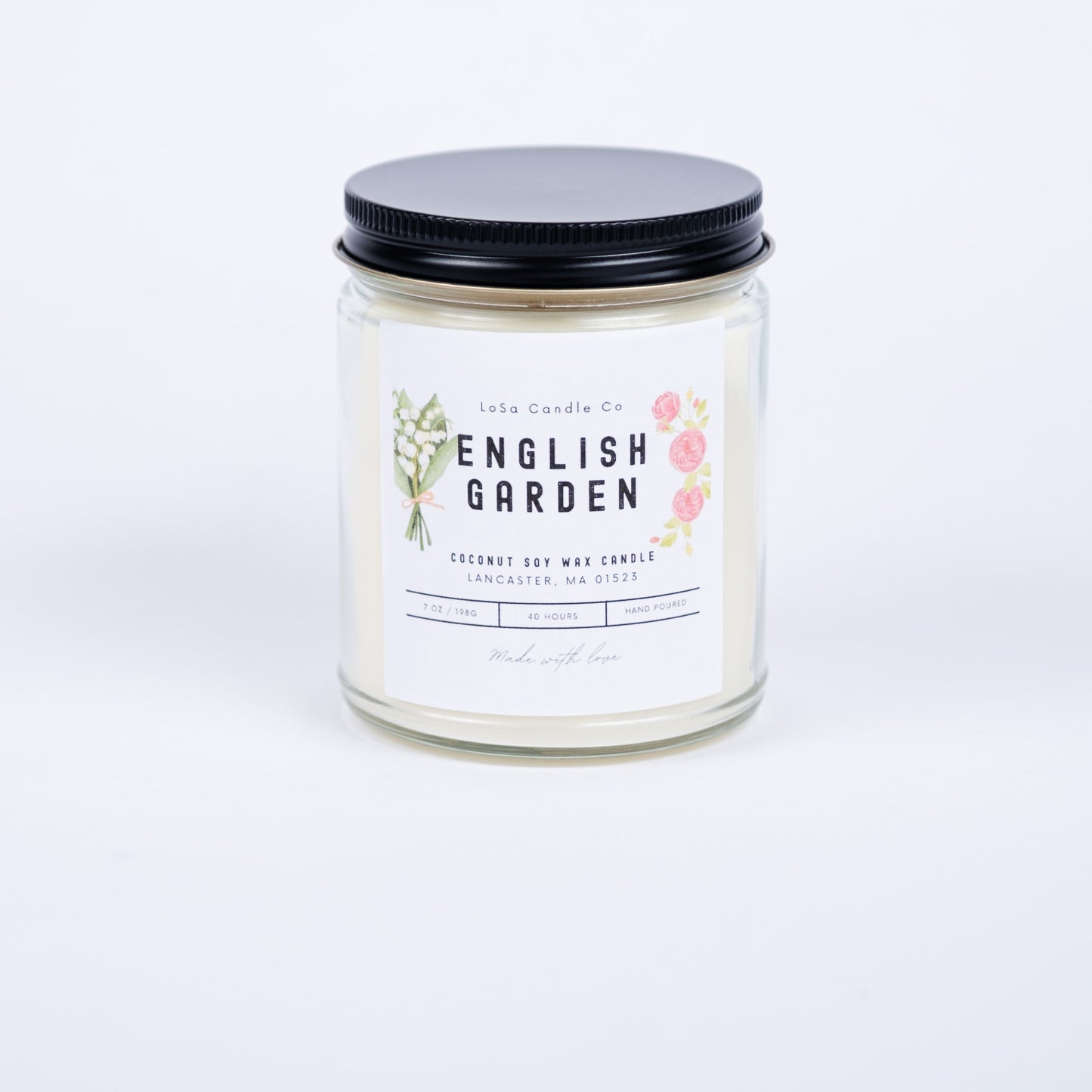 English Garden 7oz Clear Jar Candle