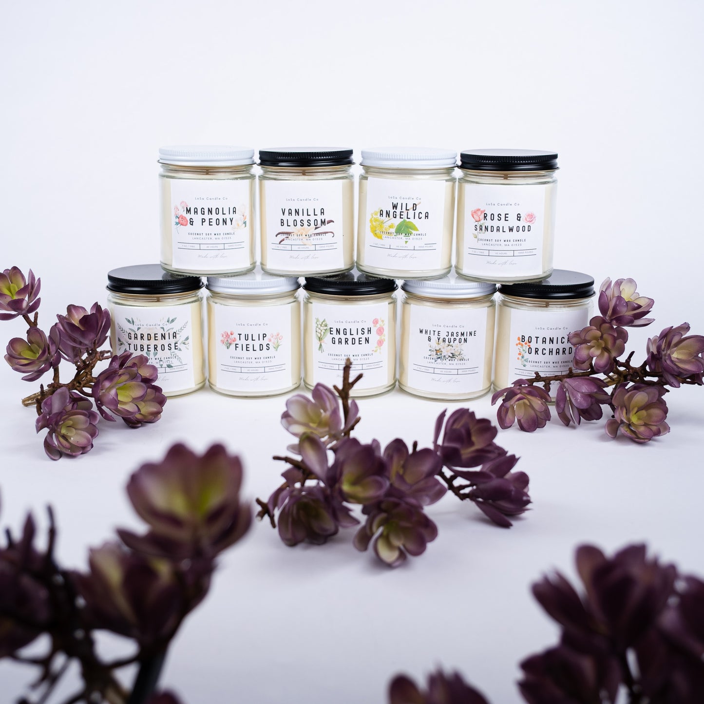 Vanilla Blossom 7oz Clear Jar Candle