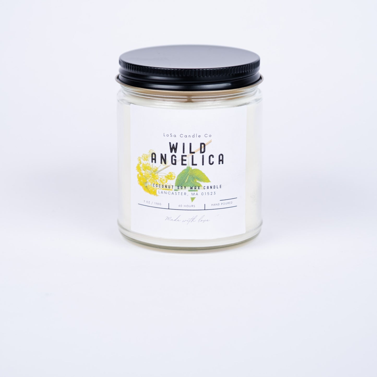 Wild Angelica 7oz Clear Jar Candle
