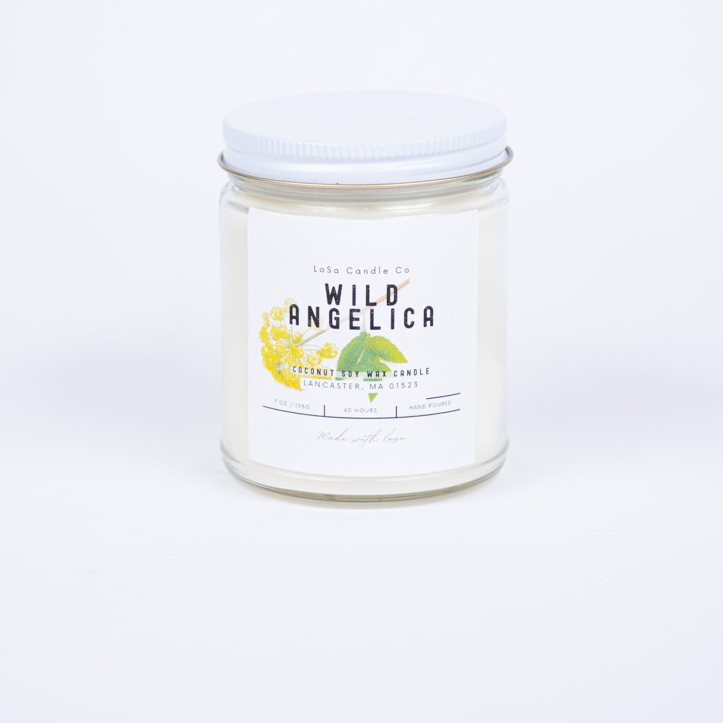 Wild Angelica 7oz Clear Jar Candle