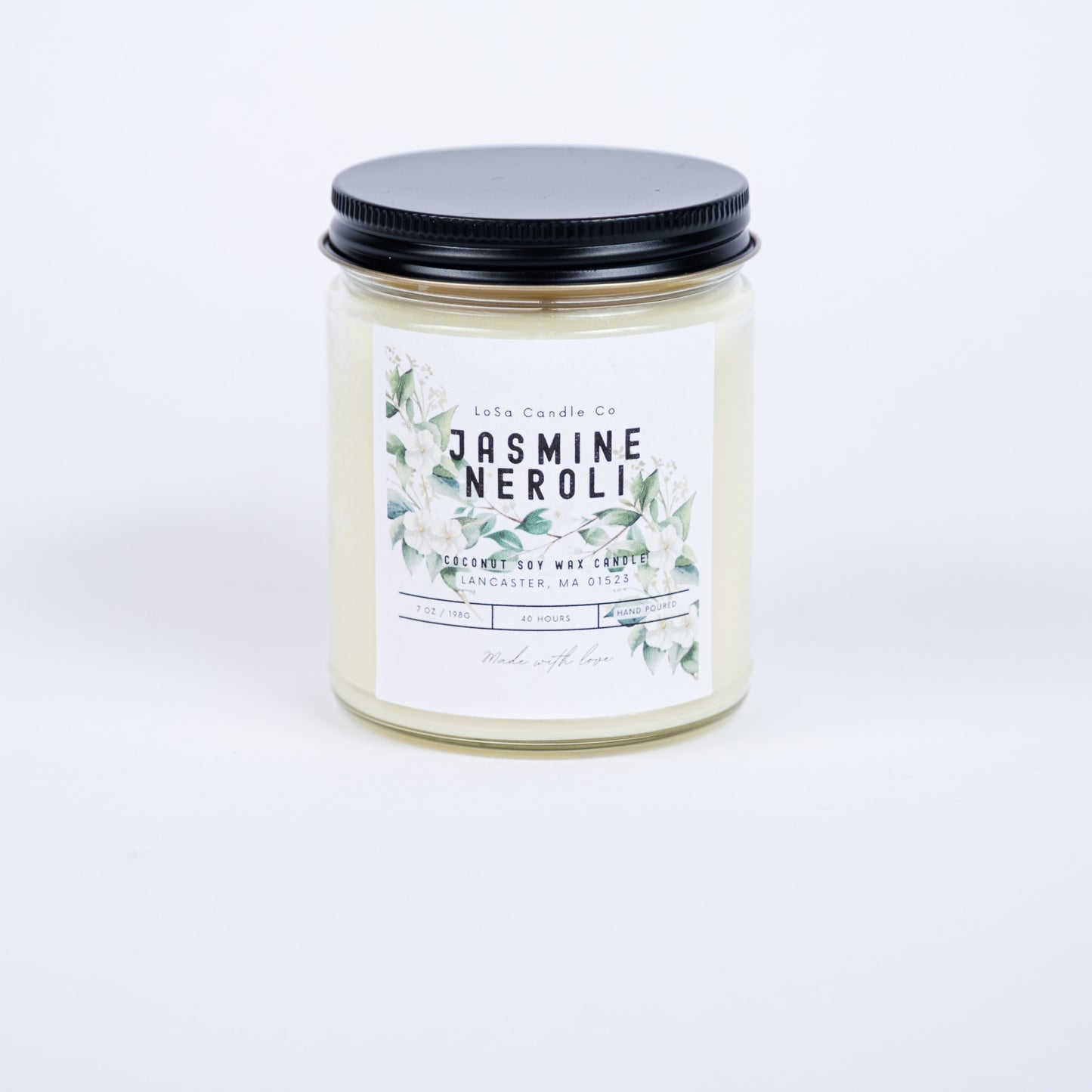 Jasmine & Neroli 7oz Clear Jar Candle