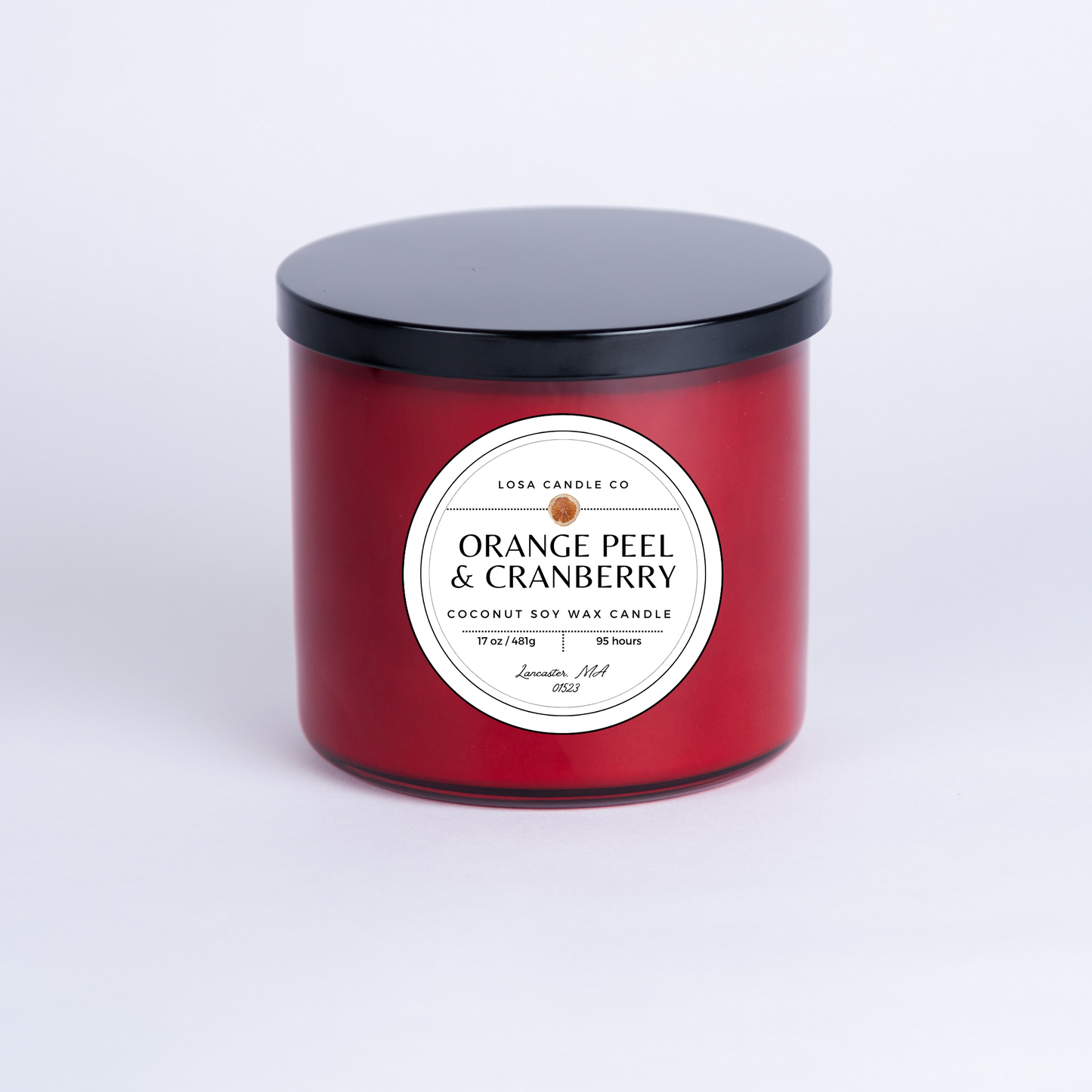 Orange Peel & Cranberry 3 Wick 17oz Candle