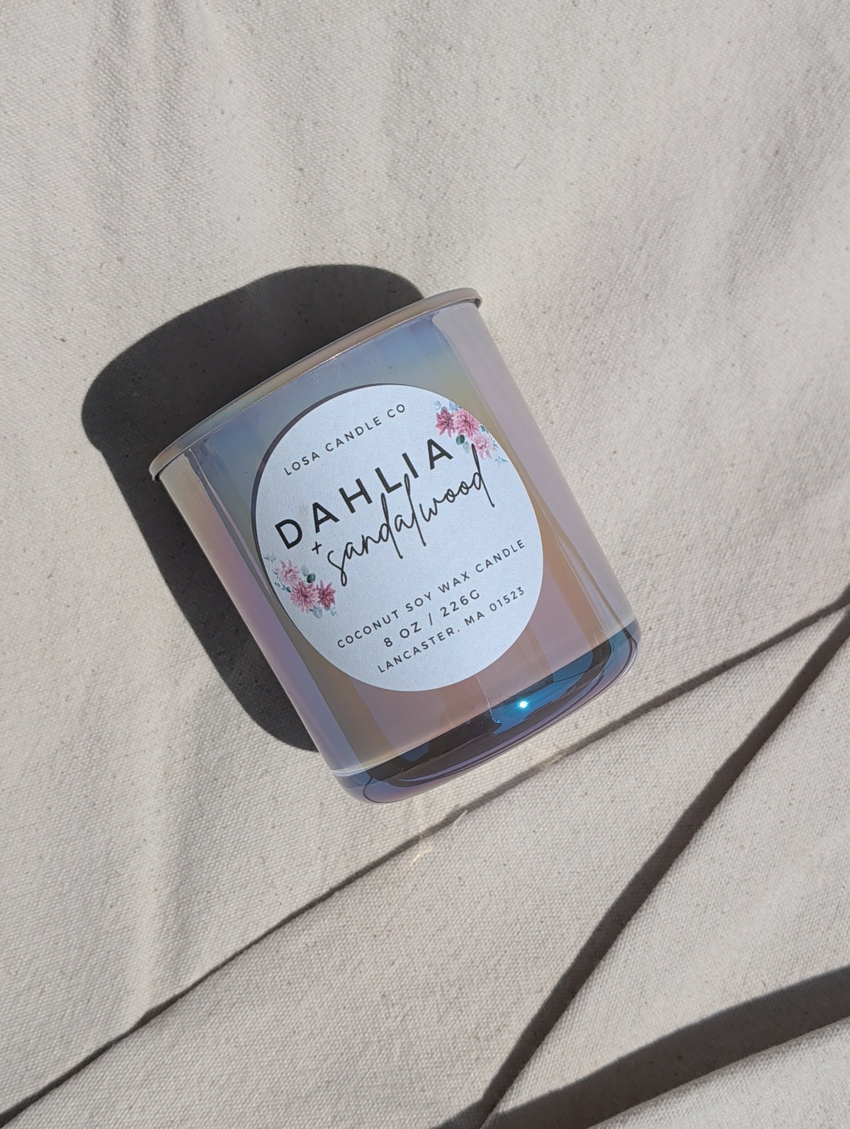 Dahlia & Sandalwood 8oz Candle