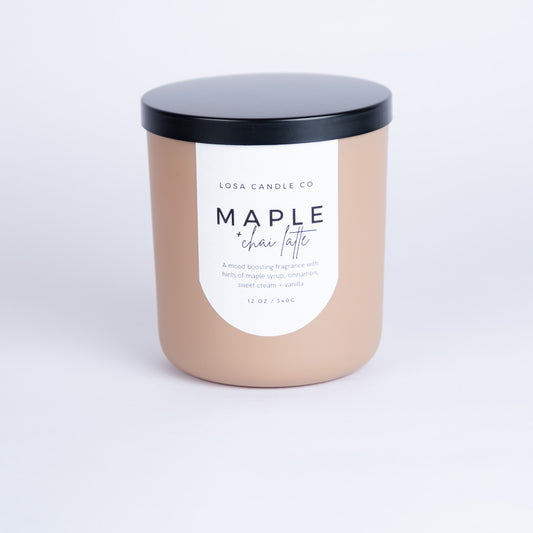 Maple & Chai Latte 12oz Double Wick Candle