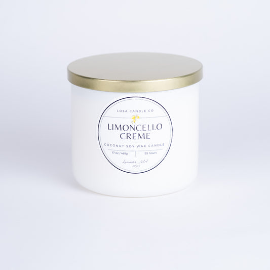 Limoncello Creme 3 Wick 17oz Candle