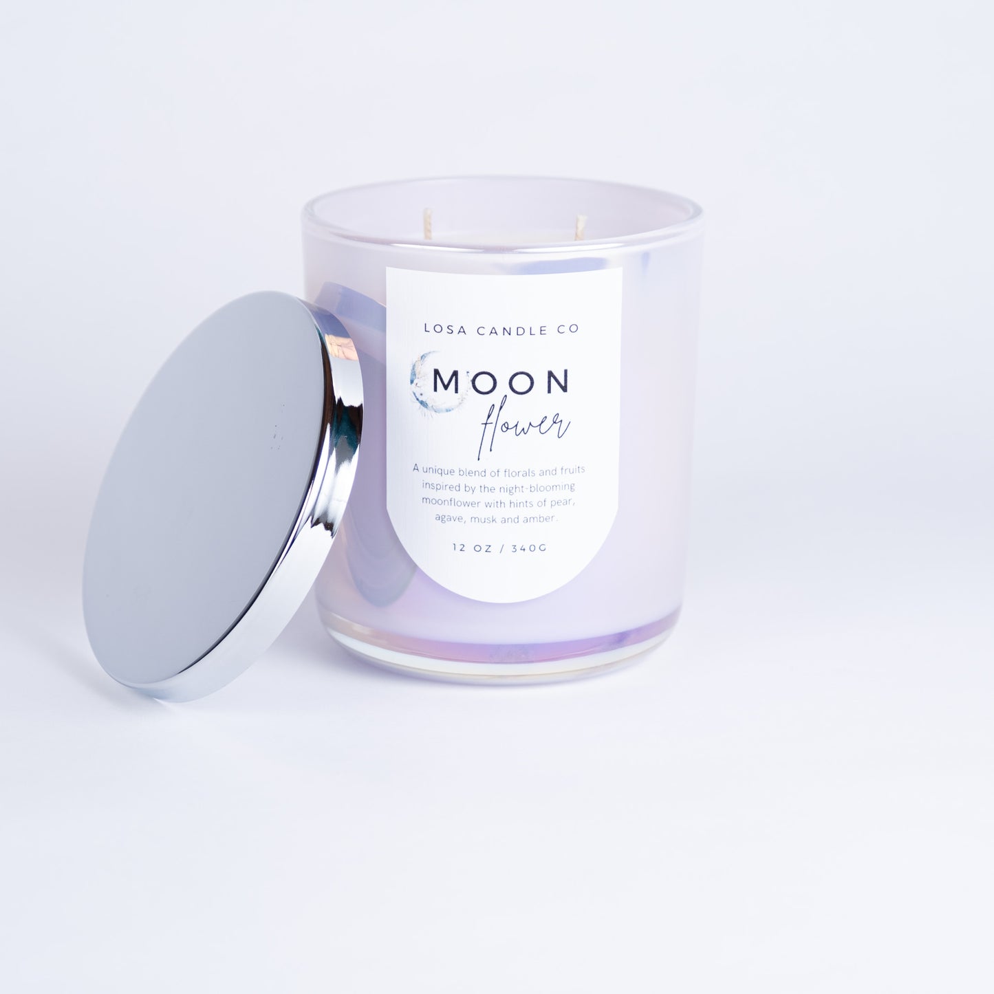Moonflower Scented 12oz Double Wick Candle