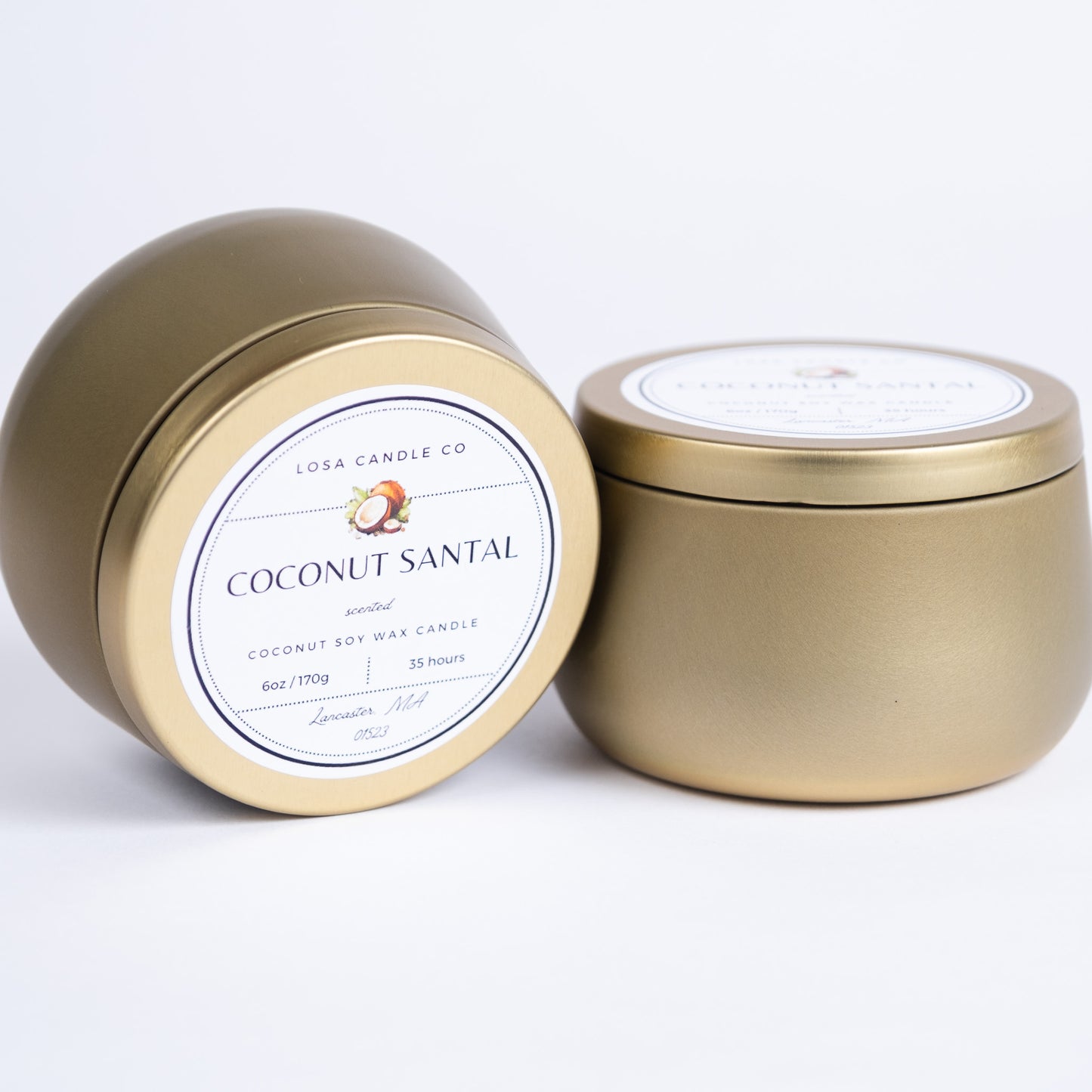Coconut Santal 6oz Candle
