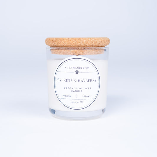 3oz Glass Jar Candle With Cork Lid