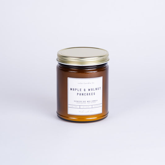 Maple & Walnut Pancakes 7oz Amber Jar Candle