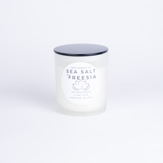 Sea Salt + Freesia 7.5oz Single Wick Candle