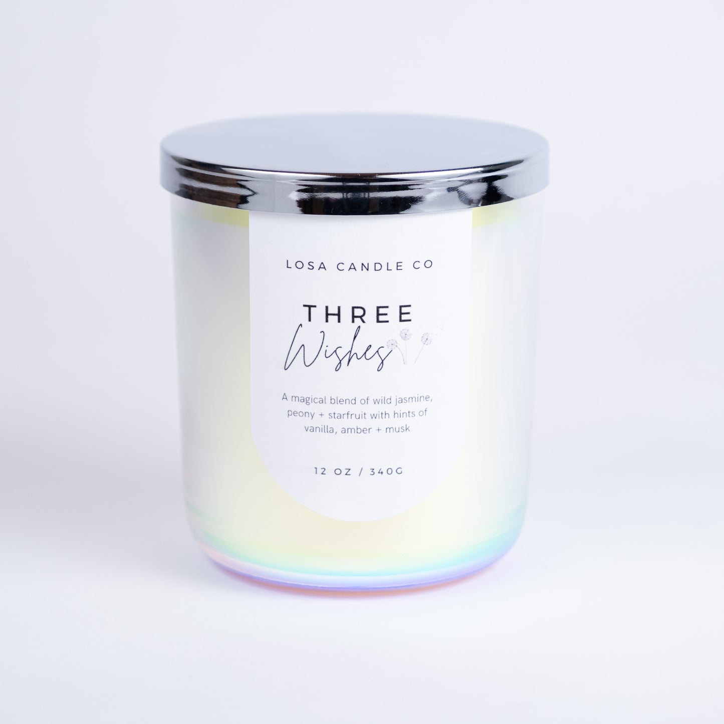 Three Wishes 12oz Double Wick Candle