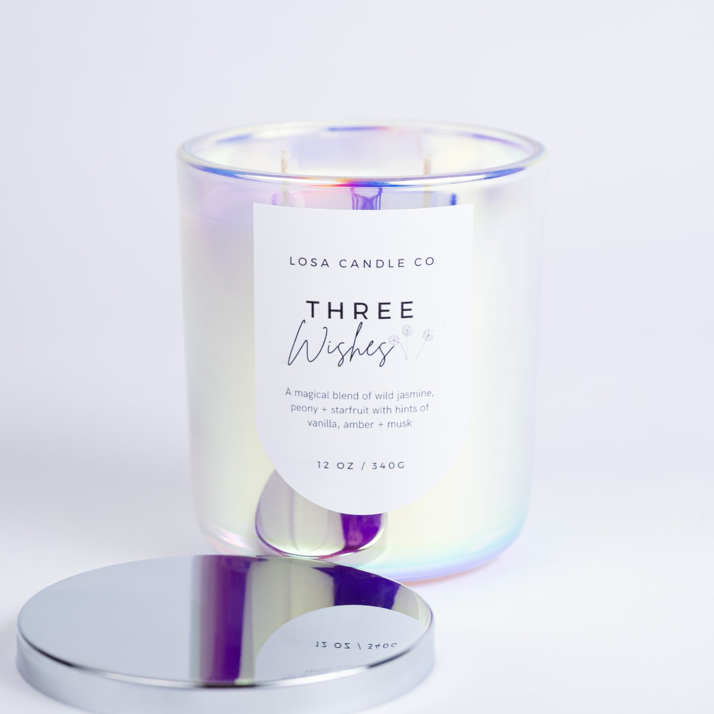 Three Wishes 12oz Double Wick Candle