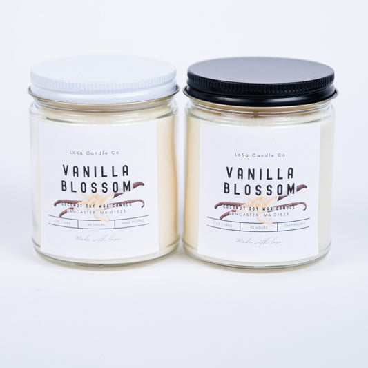 Vanilla Blossom 7oz Clear Jar Candle