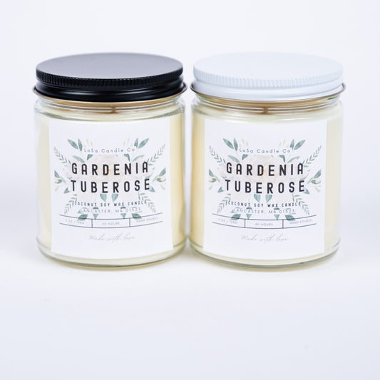 Gardenia Tuberose 7oz Clear Jar Candle