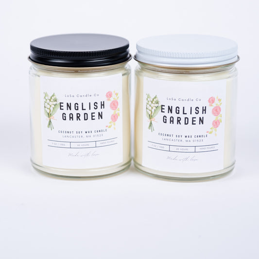 English Garden 7oz Clear Jar Candle