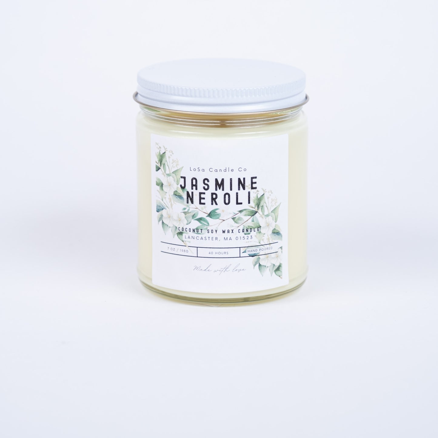 Jasmine & Neroli 7oz Clear Jar Candle