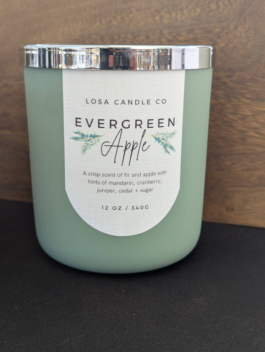 Evergreen Apple 12oz Double Wick Candle