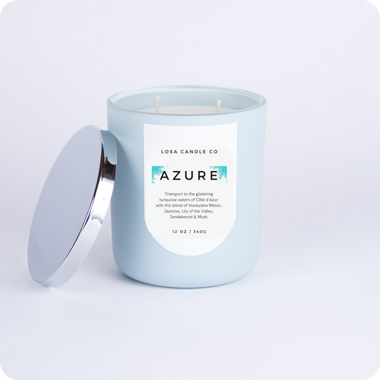 Azure Scented 12oz Double Wick Candle