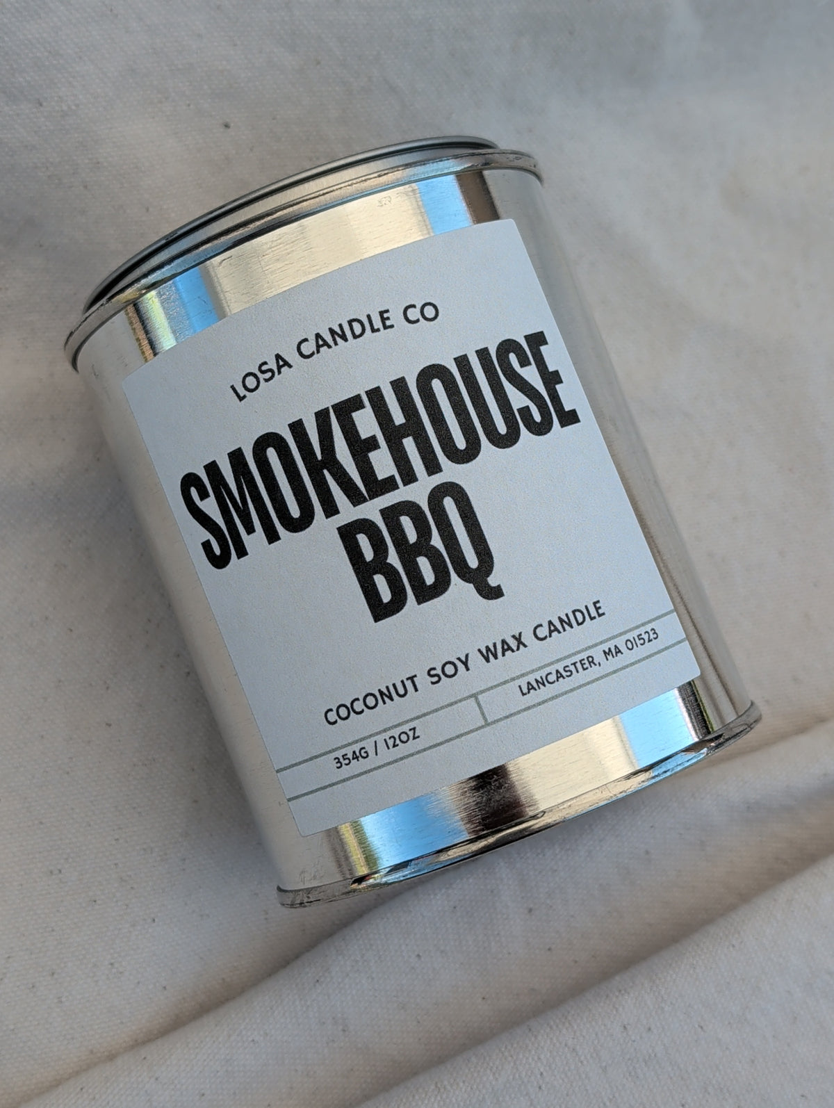 Smokehouse BBQ Paint Can Pint 12oz Candle